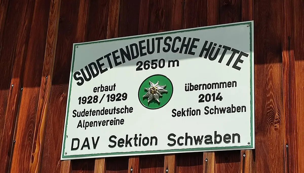 Das Hüttenschild | © DAV Bad Hersfeld